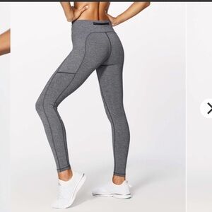 Lululemon Speed Up 28” Tight Heather Black Size 8